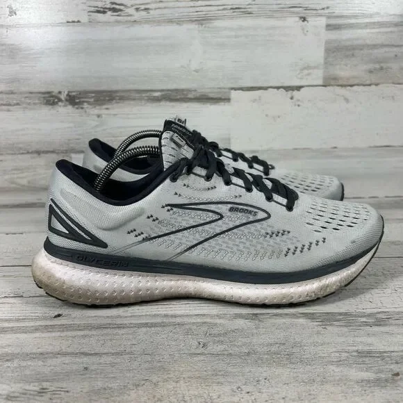 Brooks Womens Glycerin 19 Lace Up Running Athletic Sneakers Gray Size 12 - Picture 1 of 8